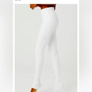 Alo Yoga white high waist goddess legging